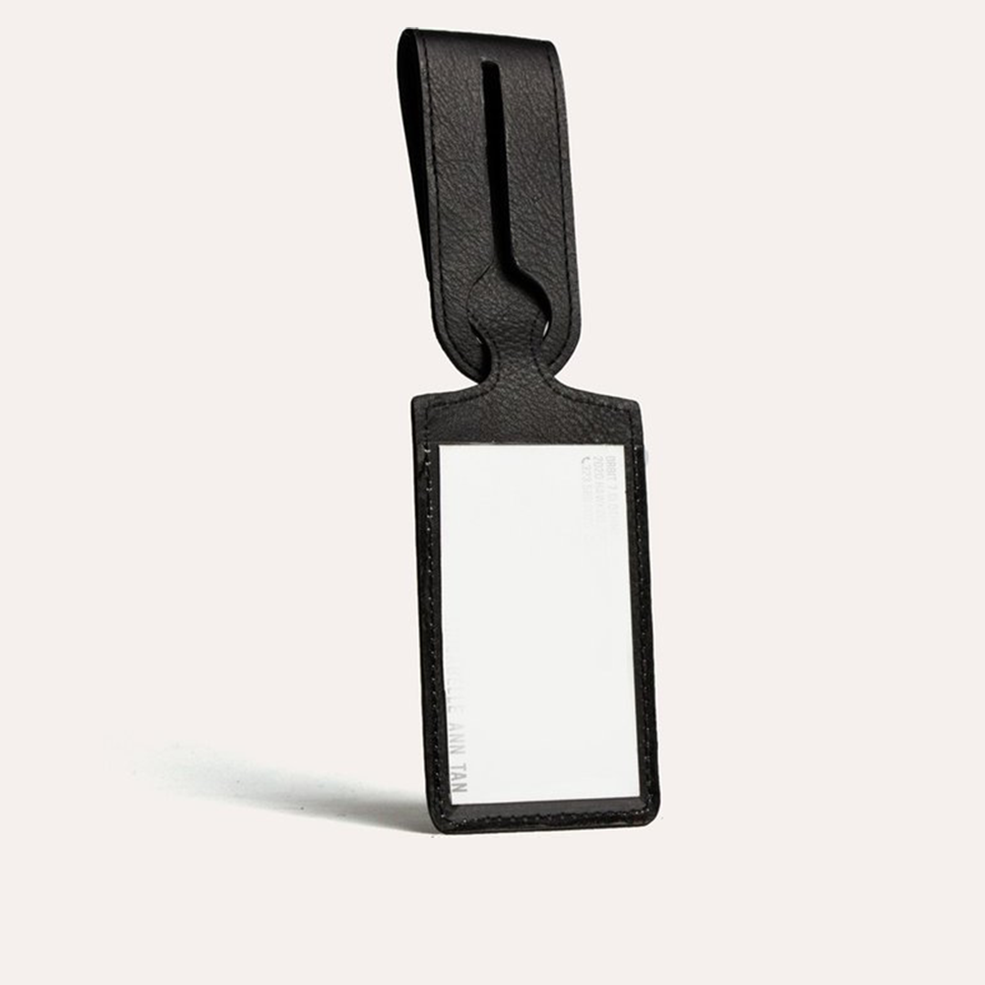 Handcrafted Cowhide Leather Luggage Tag