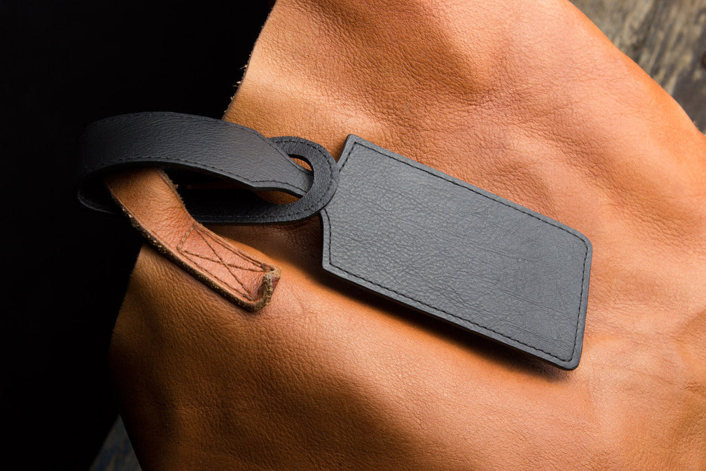 Handcrafted Cowhide Leather Luggage Tag