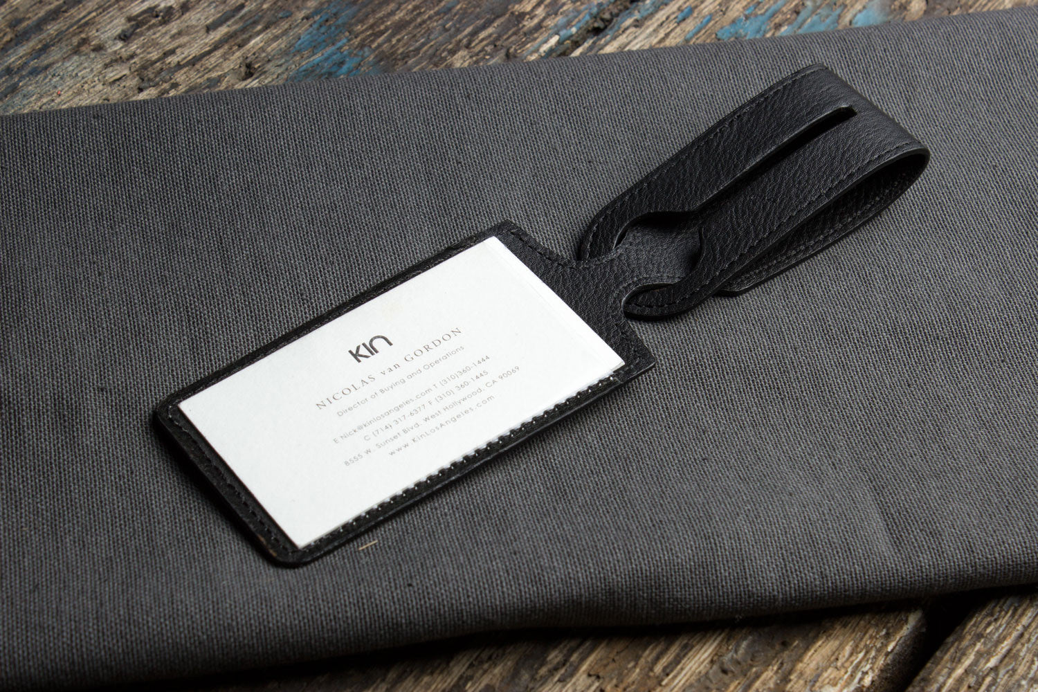 Handcrafted Cowhide Leather Luggage Tag