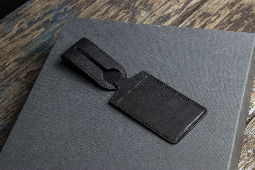 Handcrafted Cowhide Leather Luggage Tag