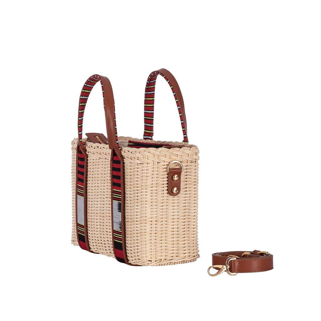 Woven Straw Handbag