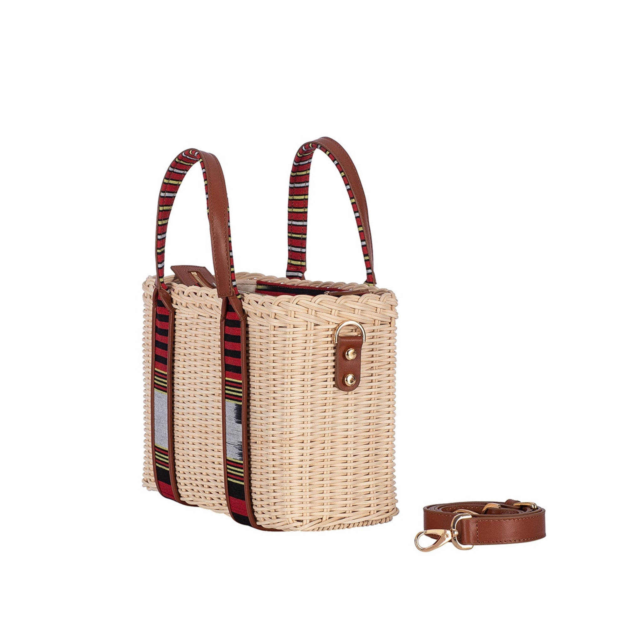 Woven Straw Handbag